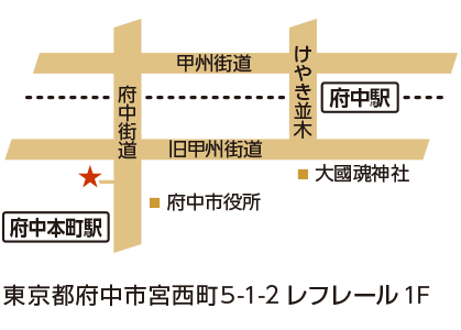 府中整治療院地図